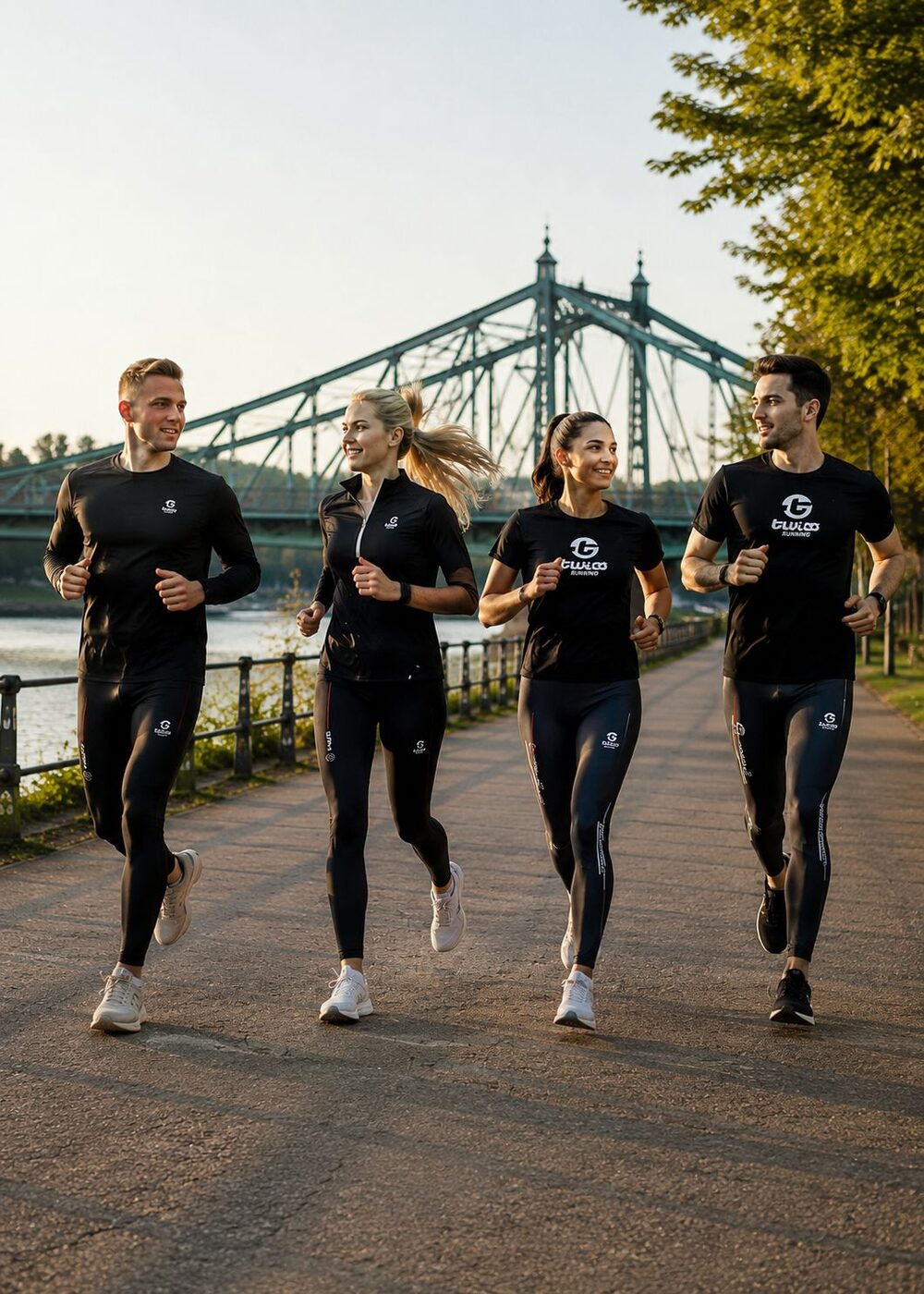 Laufgruppe in TWIOO RUNNING Bekleidung